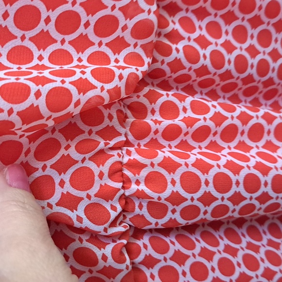 Tacera Red/White Elastic Waist Band Sleeveless Lined Dress. Size 3X NWOT - Picture 7 of 10